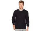Perry Ellis Texture Pattern Crew Sweater (black) Men's Sweater