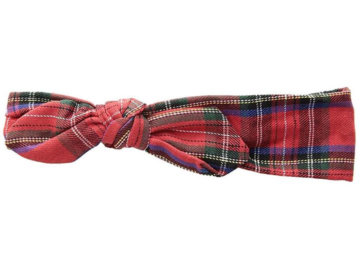 Mud Pie Tartan Plaid Headband (infant) (red) Headband