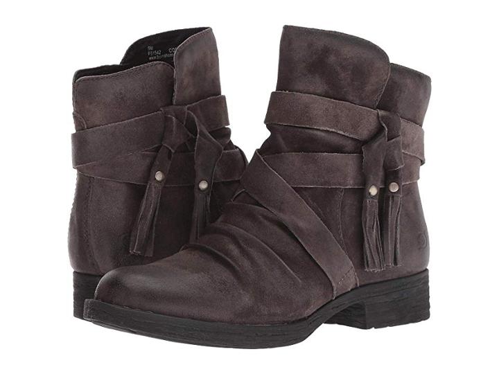 Born Eton (dark Grey Distressed) Women's Pull-on Boots