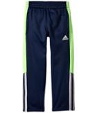 Adidas Kids Fleece Striker Pants (toddler/little Kids) (collegiate Navy/solar Green) Boy's Casual Pants