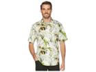 Tommy Bahama Don't Leaf Me Now Shirt (coconut Dream) Men's Short Sleeve Button Up