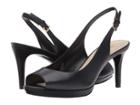 Nine West Gabrielle Slingback Peep Toe Pump (black Leather 2) Women's Shoes