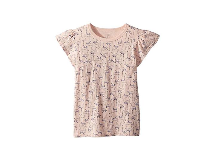 Peek Flamingo Tee (toddler/little Kids/big Kids) (light Pink) Girl's T Shirt