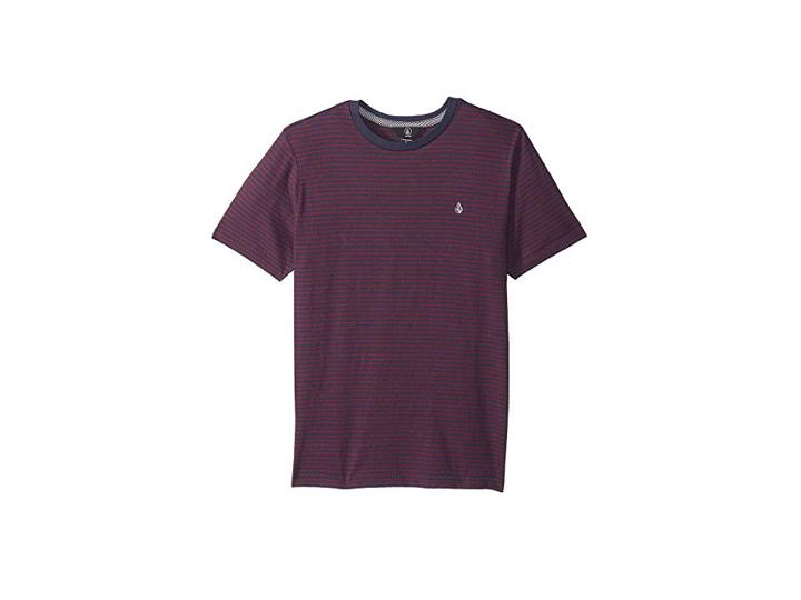 Volcom Kids Randall Crew Short Sleeve Shirt (big Kids) (midnight Blue) Boy's T Shirt