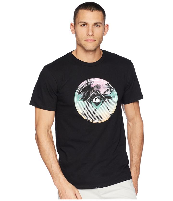 Quiksilver Gradient Palm Tee (black) Men's T Shirt