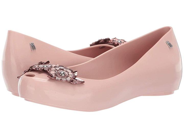 Melissa Shoes Ulightragirl Flower Chrome Me Ad (pink Glitter) Women's Shoes