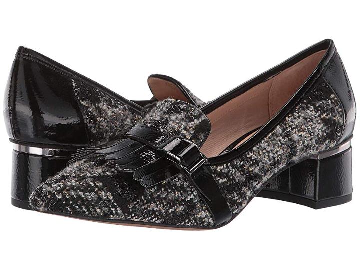 Franco Sarto Grenoble 2 (black/gold Plaid) Women's Shoes