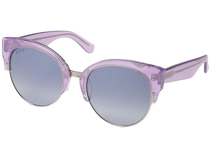 Diff Eyewear Stella (amethyst Glitter/smoke) Fashion Sunglasses