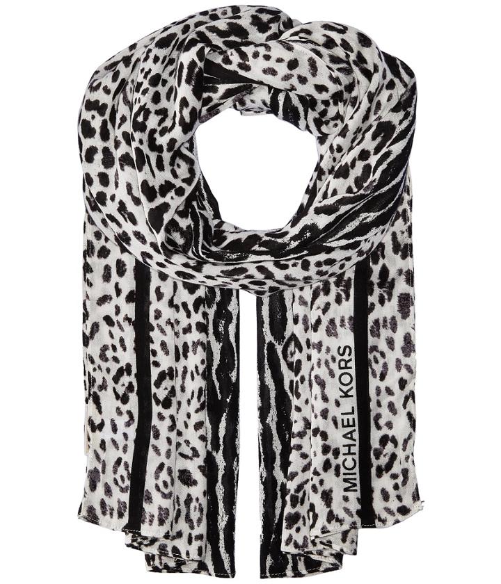 Michael Michael Kors Safari Spine Oblong (black) Scarves