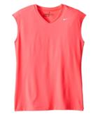 Nike Kids Greens Top (little Kids/big Kids) (racer Pink/metallic Silver) Girl's Short Sleeve Pullover