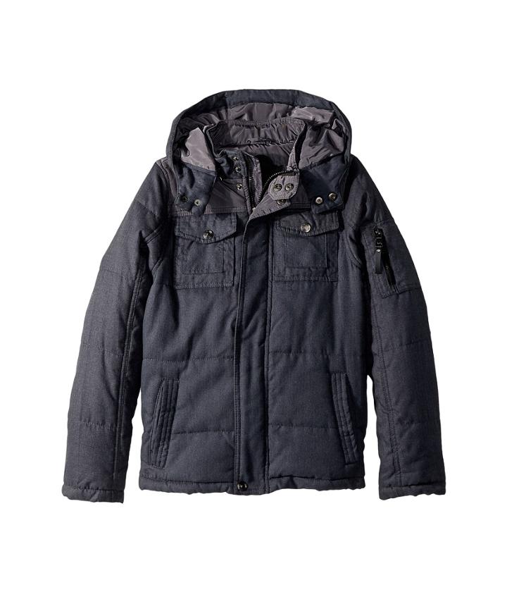 Urban Republic Kids Wool-look Jacket (little Kids/big Kids) (black) Boy's Coat