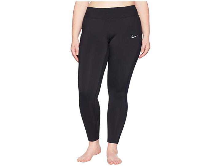 Nike Power Racer Tight (size 1x-3x) (black/black) Women's Casual Pants