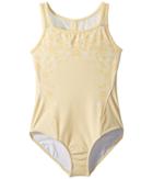 Bloch Kids Printed Bodice Mesh Back Tank Leotard (toddler/little Kids/big Kids) (sunshine Blossom) Girl's Jumpsuit & Rompers One Piece