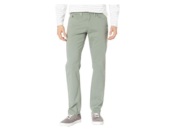 U.s. Polo Assn. Slim Straight Stretch Five-pocket Pants (midday Sage) Men's Casual Pants