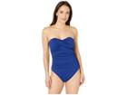 La Blanca Island Goddess Bandeau One-piece (midnight) Women's Swimsuits One Piece