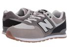 New Balance Kids Gc574v1 (big Kid) (castlerock/black) Boys Shoes