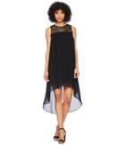 Kensie Crepe Chiffon Dress Ks5k8216 (black) Women's Dress