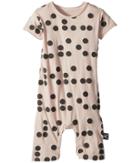 Nununu Braille Playsuit (infant) (powder Pink) Girl's Jumpsuit & Rompers One Piece