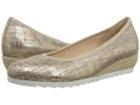 Gabor Gabor 82.641 (champagne Cotton Metallic) Women's 1-2 Inch Heel Shoes