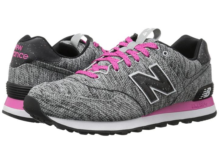 New Balance Classics Wl574v1 (silver Mink/exuberant Pink) Women's Running Shoes