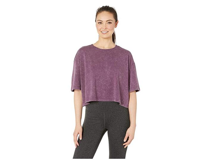 Reebok Washed Tee (urban Violet) Women's Clothing