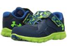 Under Armour Kids Ua Binf Thrill Rn Ac (infant/toddler) (blackout Navy/ultra Blue/ultra Blue) Boys Shoes