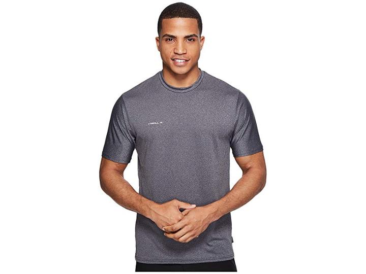 O'neill Hybrid Short Sleeve Surf Tee (graphite) Men's Swimwear