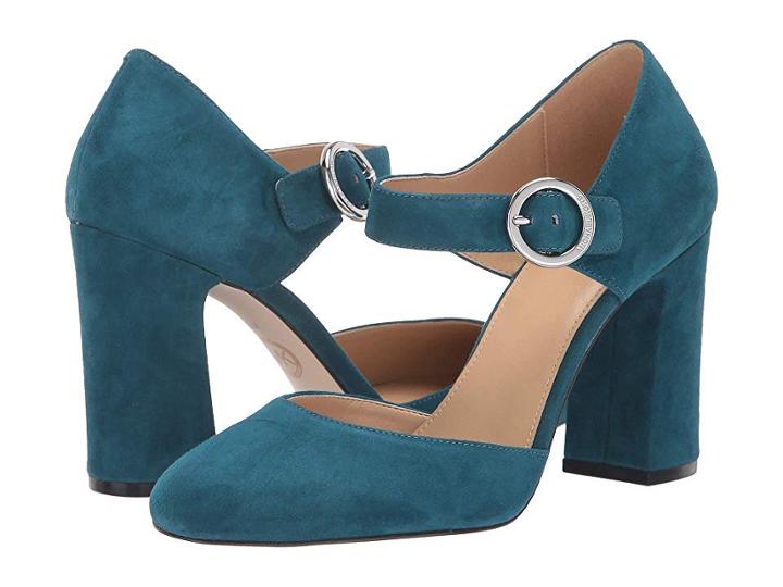 Michael Michael Kors Alana Closed Toe (luxe Teal) Women's Shoes