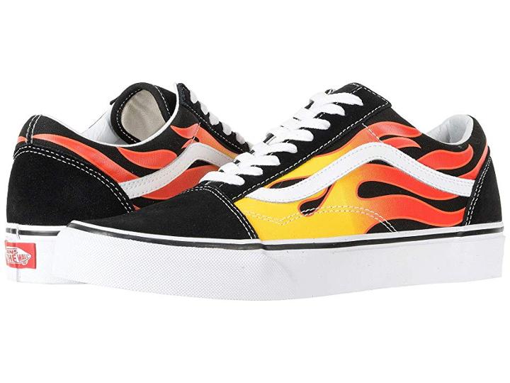 Vans Old Skooltm ((flame) Black/black/true White) Skate Shoes