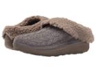 Fitflop Loaff Quilted Slipper (charcoal) Women's Slippers