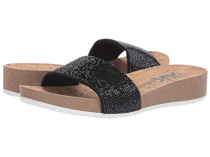 Anne Klein Qtee (black) Women's Sandals