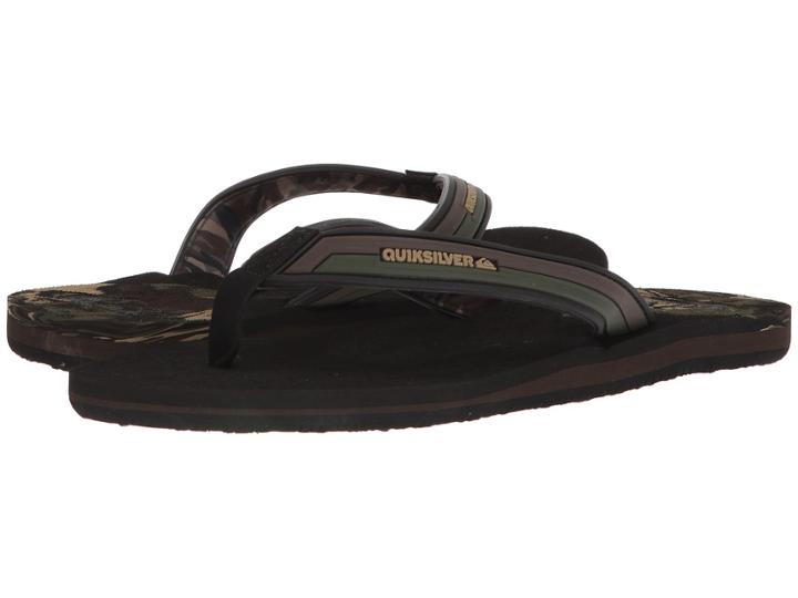 Quiksilver Molokai New Wave Deluxe (black/brown/green) Men's Sandals