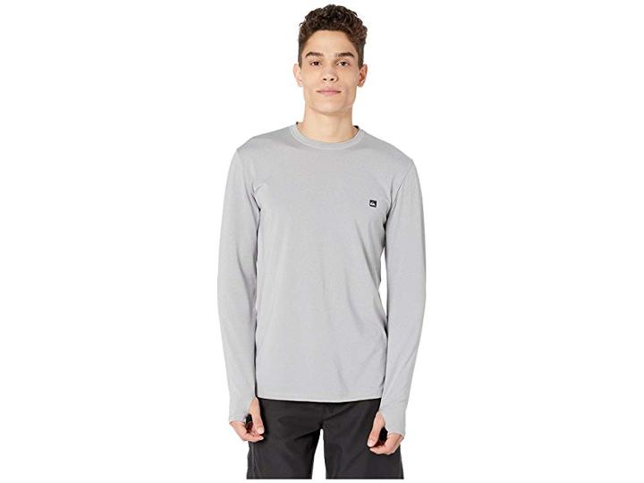 Quiksilver Salty Dog Long Sleeve Shirt (light Grey Heather) Men's Long Sleeve Button Up