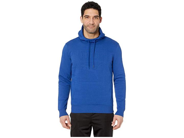 Puma Archive Embroidered Logo Hoodie (sodalite Blue) Men's Sweatshirt