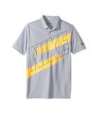 Nike Kids Victory Graphic Polo (little Kids/big Kids) (wolf Grey/black) Boy's Short Sleeve Pullover