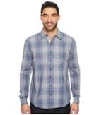 Ecoths Dover Long Sleeve Shirt (vintage Indigo) Men's Long Sleeve Button Up