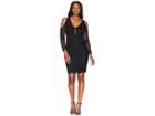 Adrianna Papell Short Beaded Dress (black) Women's Dress