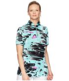 Jamie Sadock Meteorite Print Short Sleeve Top (mermaid) Women's Short Sleeve Pullover