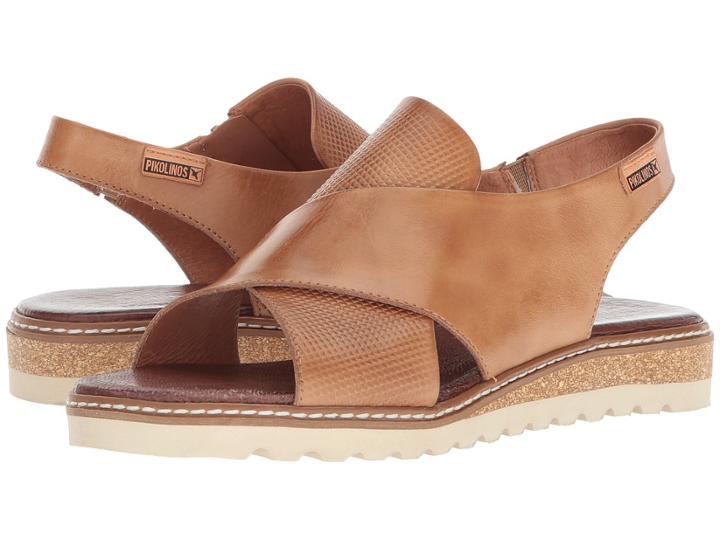 Pikolinos Alcudia W1l-0502 (ivory) Women's Sling Back Shoes