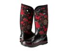 Bogs Classic Paisley Floral Tall (black Multi) Women's Waterproof Boots
