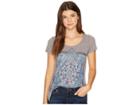 Lucky Brand Celestial Mandala Tee (heather Grey) Women's T Shirt