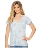 Sanctuary V-neck Tee (bluebell Swirl) Women's T Shirt