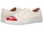 Charlotte Olympia Kiss Me Sneakers (off-white Nappa) Women's Lace Up Casual Shoes
