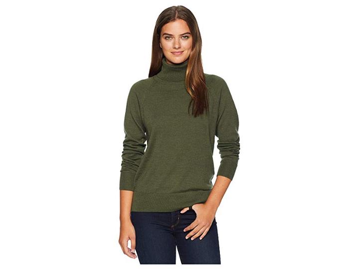Pendleton Merino Ribneck Turtleneck (kalamata Heather) Women's Clothing