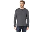 Lucky Brand Fleck Thermal Crew Neck Tee (charcoal) Men's Clothing