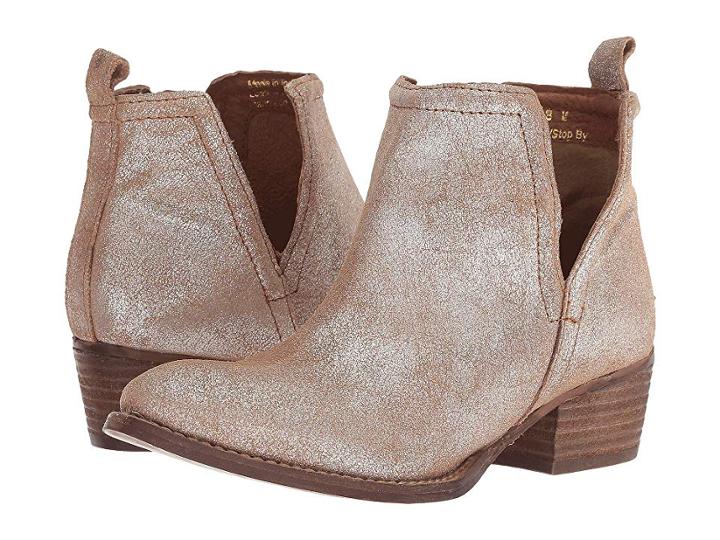 Diba True Stop By (gold Metallic Suede) Women's Boots