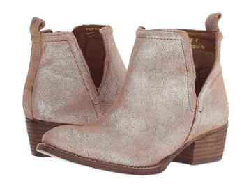 Diba True Stop By (gold Metallic Suede) Women's Boots