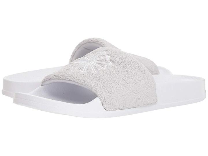 Reebok Lifestyle Classic Slide (white/light Solid Grey/terry) Men's Shoes
