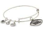Alex And Ani Nfl Carolina Panthers Football Bangle (rafaelian Silver) Charms Bracelet