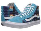 Vans Sk8-hi Slim ((leila) Blue Atoll/white) Skate Shoes